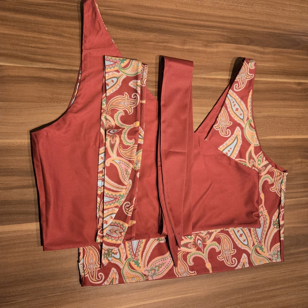 Baiia reversible bikini wrap top
